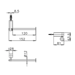 Alternative view of Móc giấy vệ sinh Cotto CT884(HM)