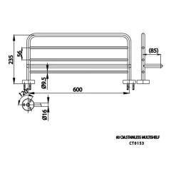 Alternative view of Giá vắt khăn giàn Cotto CT0153(HM)