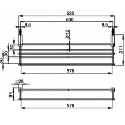 Alternative view of Giá vắt khăn giàn Cotto CT888(HM) hai tầng