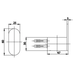 Alternative view of Móc áo Cotto CT0281(HM) Arch 1 móc