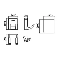 Alternative view of Móc áo Cotto CT0313(HM) 2 móc