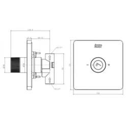 Alternative view of Nút điều chỉnh tay sen American Standard FFAS0925CS EasySET màu vàng