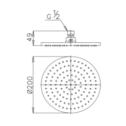 Alternative view of Bát sen Cotto Z04V gắn trần