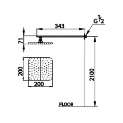 Alternative view of Bát sen gắn tường Cotto Z03