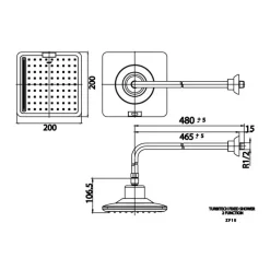 Alternative view of Bát sen gắn tường Cotto ZF10 có đèn led