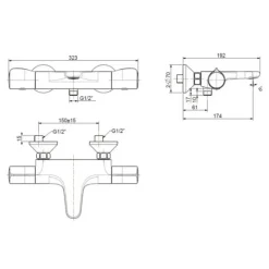 Alternative view of Vòi sen tắm American Standard WF-4949 (WF4949) Temptacion cảm biến nhiệt