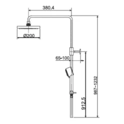 Alternative view of Bộ vòi sen cây American Standard WF-0972/A-6110.978.903 (D20S) nóng lạnh (TL)