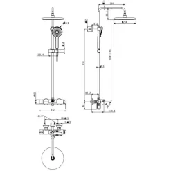 Alternative view of Bộ vòi sen cây American Standard WF-1M72 (WF1M72) Loven nóng lạnh