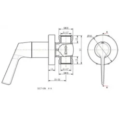 Alternative view of Sen tắm âm tường American Standard WF-T605 (WFT605) lạnh Winston