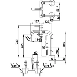 Alternative view of Vòi bồn tắm Cotto CT338AXS45 đặt sàn