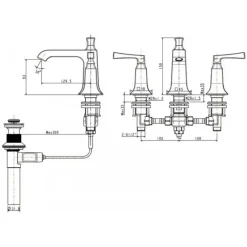 Alternative view of Vòi rửa lavabo American Standard WF-1603 (WF1603) Kastello nóng lạnh