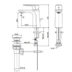Alternative view of Vòi rửa lavabo American Standard WF-1701 (WF1701) Signature nóng lạnh