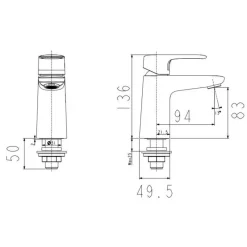Alternative view of Vòi rửa lavabo American Standard WF-1M06 (FFAS1M06-101S00BF0) Loven nước lạnh