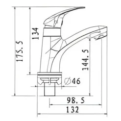 Alternative view of Vòi rửa lavabo American Standard WF-4611 (WF4611) Gala nước lạnh