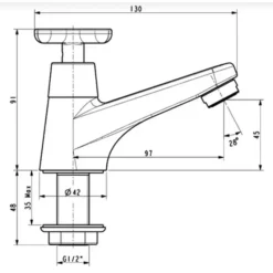 Alternative view of Vòi rửa lavabo American Standard WF-T701 (WFT701) Winston nước lạnh