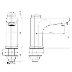 Alternative view of Vòi rửa lavabo American Standard WF-T823 (WFT823) nước lạnh