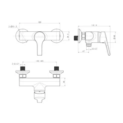 Alternative view of Vòi sen tắm American Standard WF-3913 (WF3913) Active nóng lạnh