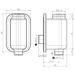 Alternative view of Vòi sen tắm American Standard WF-T825 (WFT825) EasyFLO