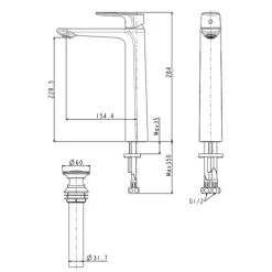 Alternative view of Vòi rửa lavabo American Standard WF-1702 (WF1702) Signature nóng lạnh
