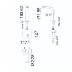 Alternative view of Vòi rửa lavabo American Standard 1130090000 cảm ứng AccuStream Size M