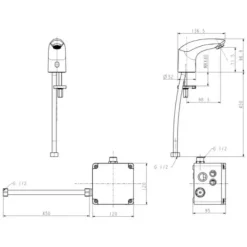 Alternative view of Vòi rửa lavabo American Standard WF-8611 (WF8611) Entry AC cảm ứng 220V
