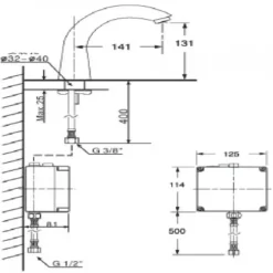 Alternative view of Vòi rửa lavabo American Standard WF-8815 (WF8815) cảm ứng 220V