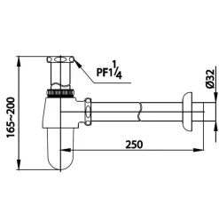 Alternative view of Ống thải nước Cotto CT6809(HM) chữ T
