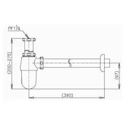 Alternative view of Ống thải nước Cotto CT680AX(HM) chữ T