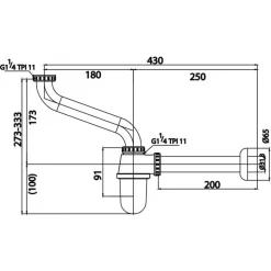 Alternative view of Ống thải nước Cotto CT6813 chữ P