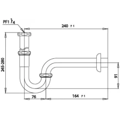 Alternative view of Ống thải nước Cotto CT683(HM) chữ P