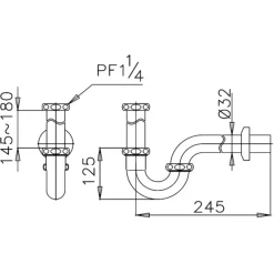 Alternative view of Ống thải nước Cotto CT688(HM) chữ P