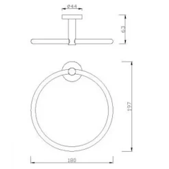 Alternative view of Vòng treo khăn American Standard K-2801-47-N