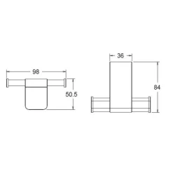 Alternative view of Móc áo American Standard K-1381 Acacia Evolution