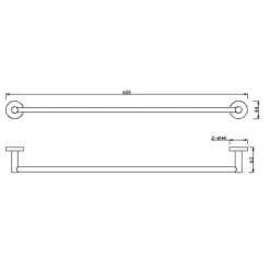 Alternative view of Thanh treo khăn American Standard K-2801-46-N