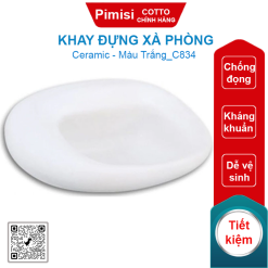 Khay đựng xà phòng Cotto C834 bằng sứ
