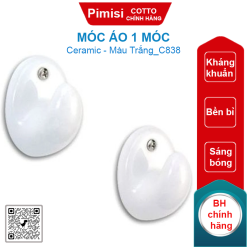 Móc áo Cotto C838 1 móc bằng sứ