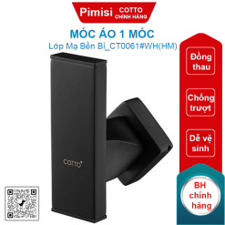 Móc áo Cotto CT0061#BL(HM) Twist 1 móc màu đen