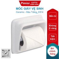 Móc giấy vệ sinh Cotto C814 bằng sứ