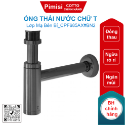 Ống thải nước Cotto CPF685AX#BN2 chữ T màu đen Quil