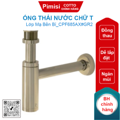Ống thải nước Cotto CPF685AX#GR2 chữ T màu vàng đen