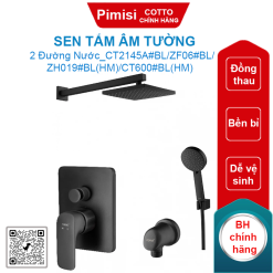Sen tắm Cotto CT2145A#BL/ZF06#BL/ZH019#BL(HM)/CT600#BL(HM) âm tường 2 đường nước