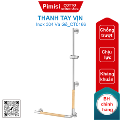Thanh tay vịn Cotto CT0166 620x1270mm kèm thanh trượt
