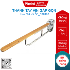 Thanh tay vịn Cotto CT0168 800mm gấp gọn