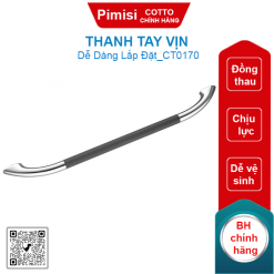 Thanh tay vịn Cotto CT0170 Đồng thau 650mm