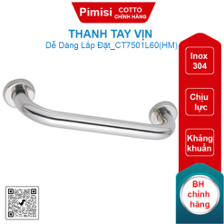 Thanh tay vịn Cotto CT7501L60(HM) Inox 304 600mm