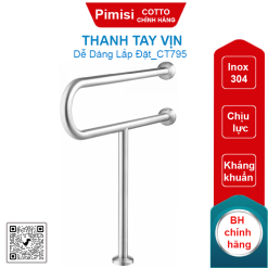 Thanh tay vịn Cotto CT795 Inox 304 740x800mm
