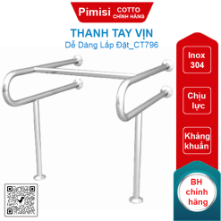 Thanh tay vịn Cotto CT796 Inox 304 740x700x800mm