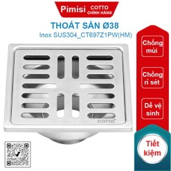 Thoát sàn Cotto CT697Z1PW(HM) (Ø38)
