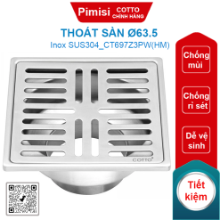 Thoát sàn Cotto CT697Z3PW(HM) (Ø63.5)