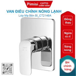Van điều chỉnh nóng lạnh Cotto CT2146A âm tường